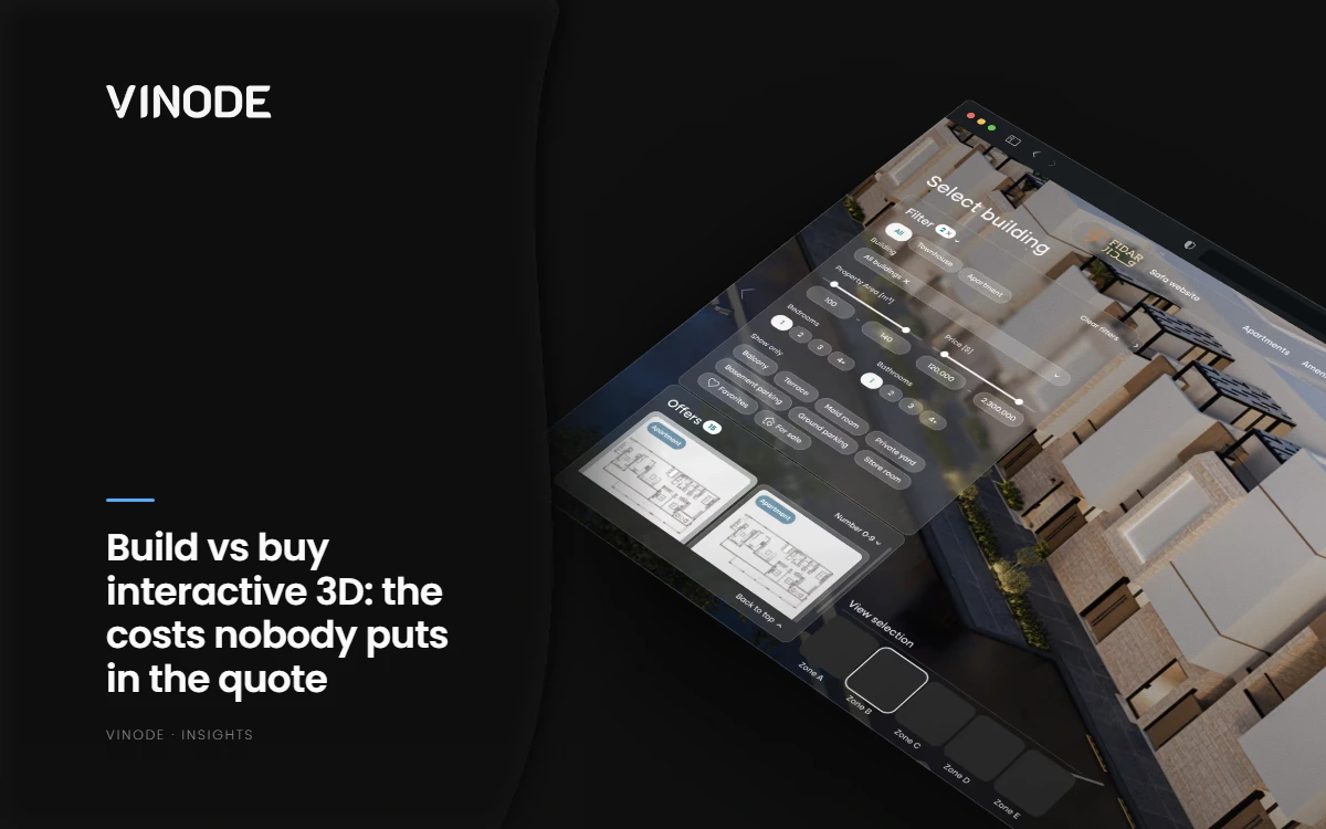 Vinode Back Panel dashboard showing unit management, pricing, and availability status