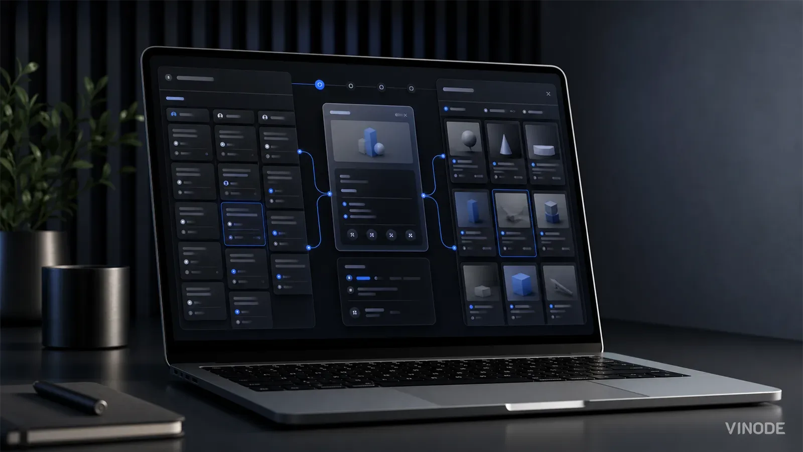 Back office screen where a property sales team manages contacts and unit data