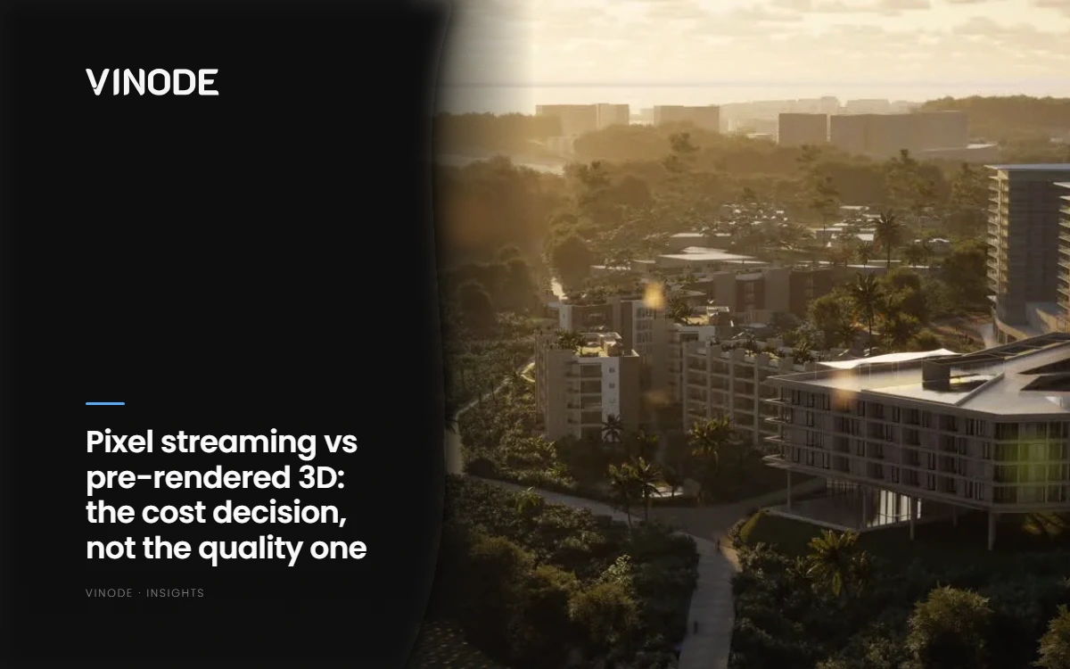 Aerial photo of residential buildings and trees at golden hour