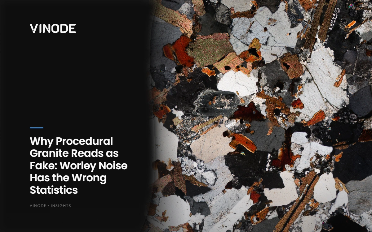 Abstract mosaic of gray, white, black, and rust-colored mineral fragments