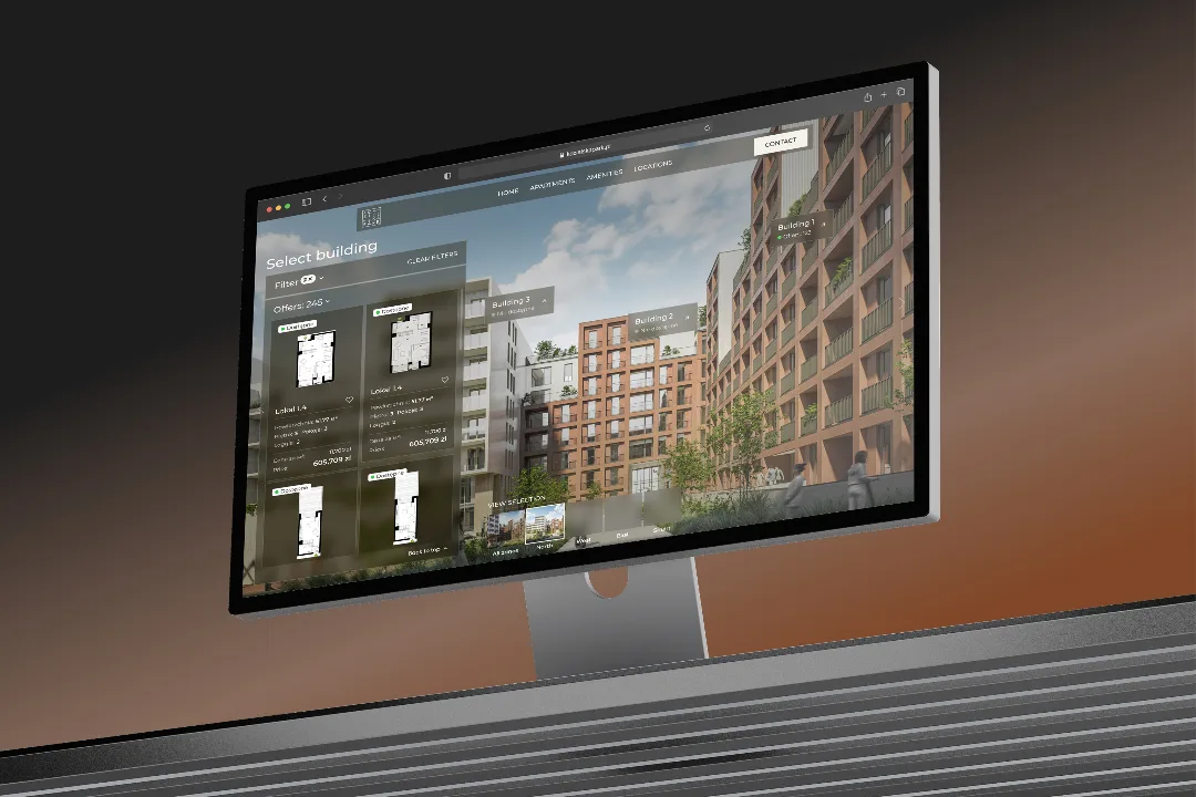 Kozielska Park urban development in Katowice — Vinode 3D web app