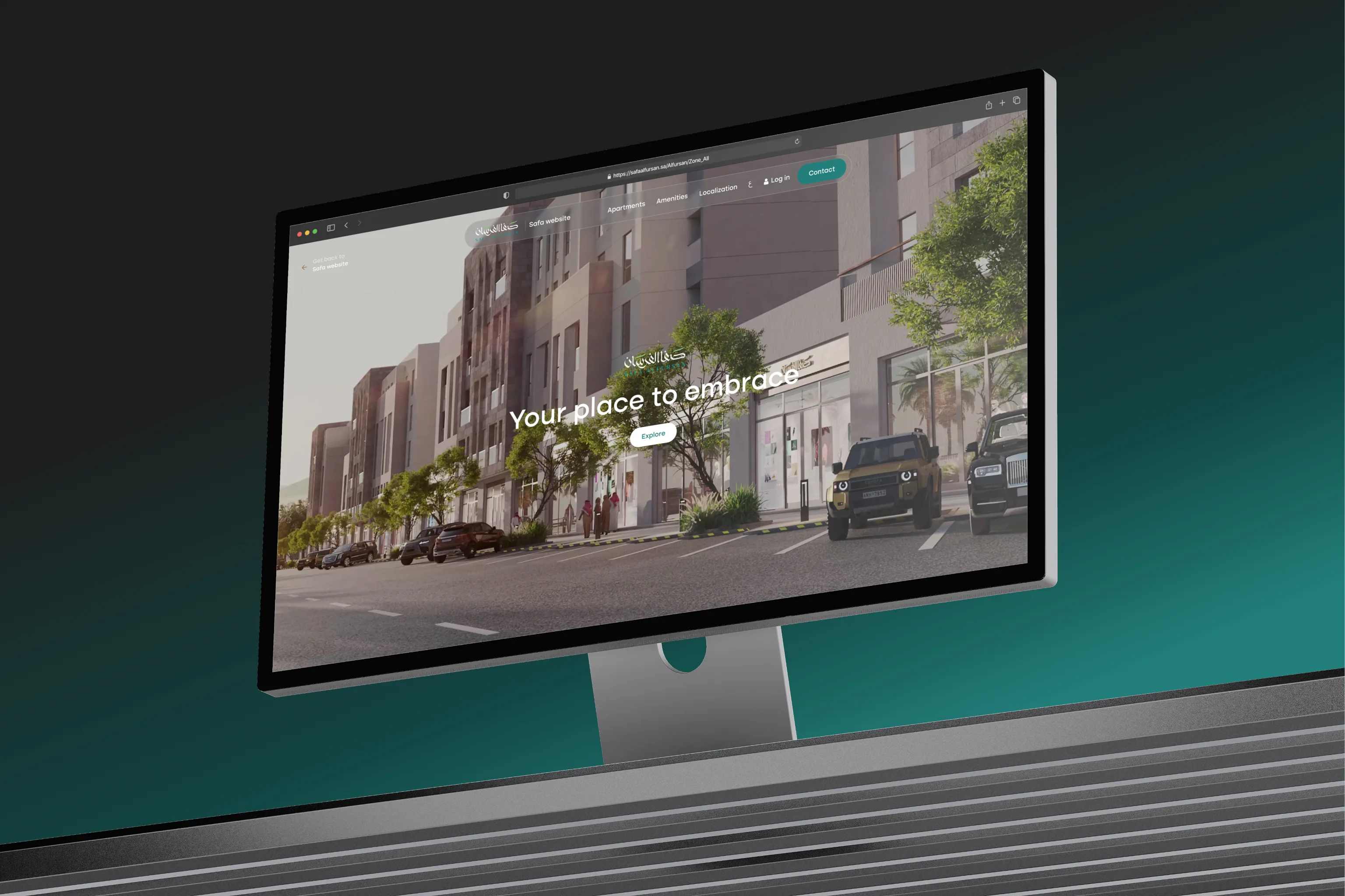 Safa Al Fursan 3D masterplan — Vinode 3D web app