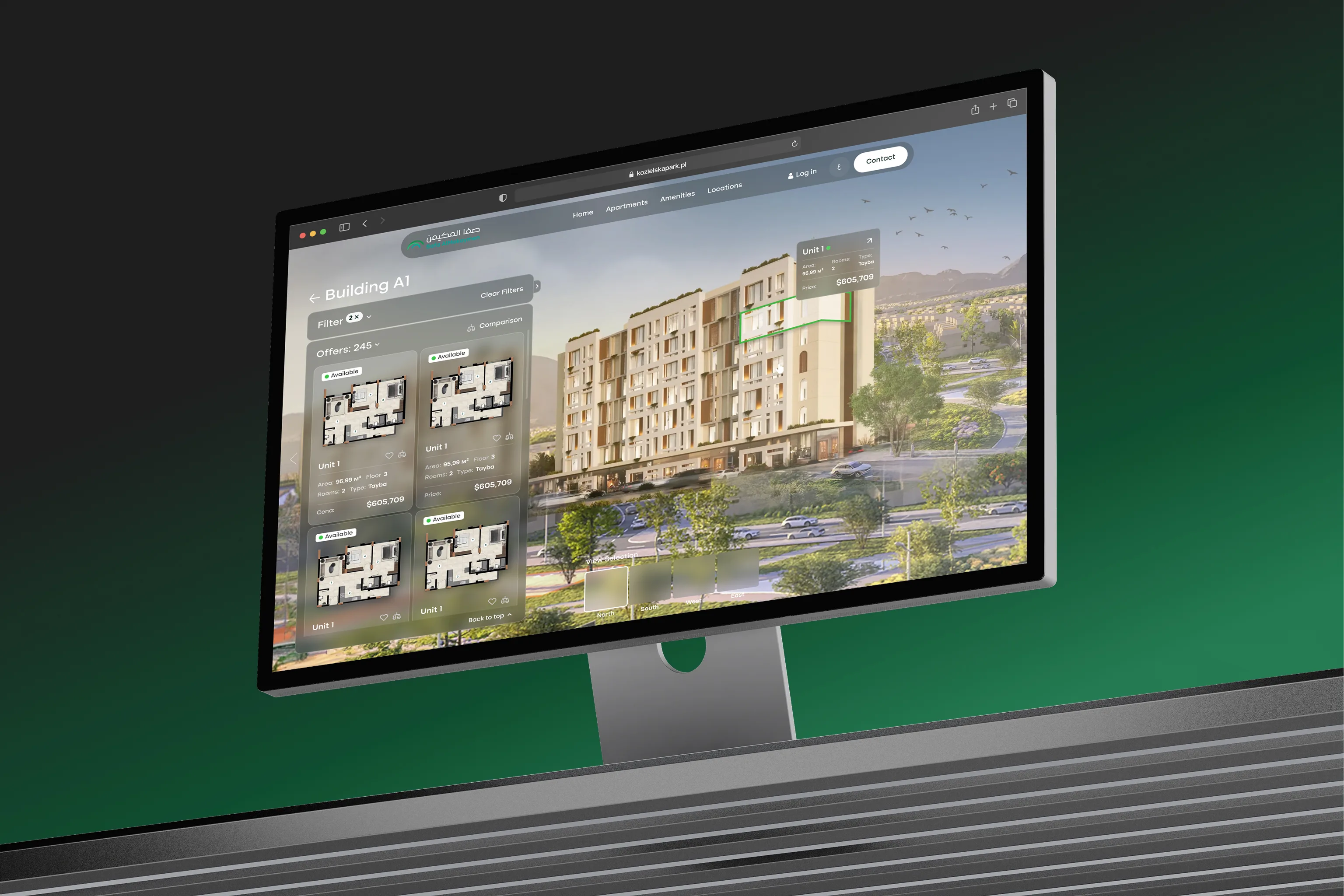 Safa Almukaymen city-scale masterplan — Vinode 3D web app